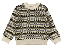 Wheat multi blue pullover Elias bomuld